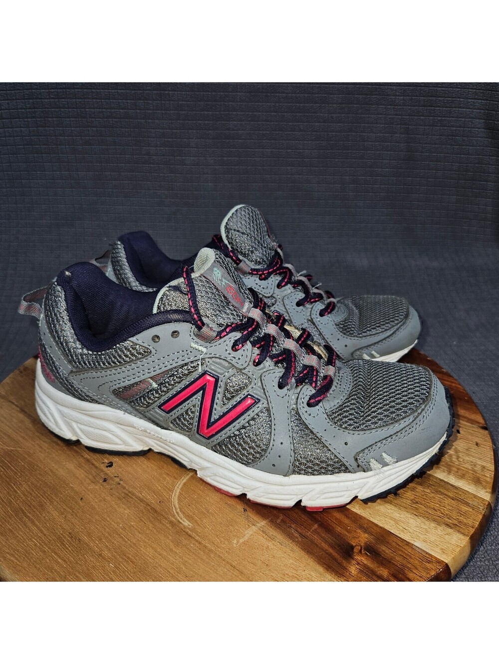 New Balance Women's Athletic Shoes Gray Pink US 6 Mesh Running Trainers